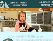 Tablet Screenshot of chagrinvalleyvet.com